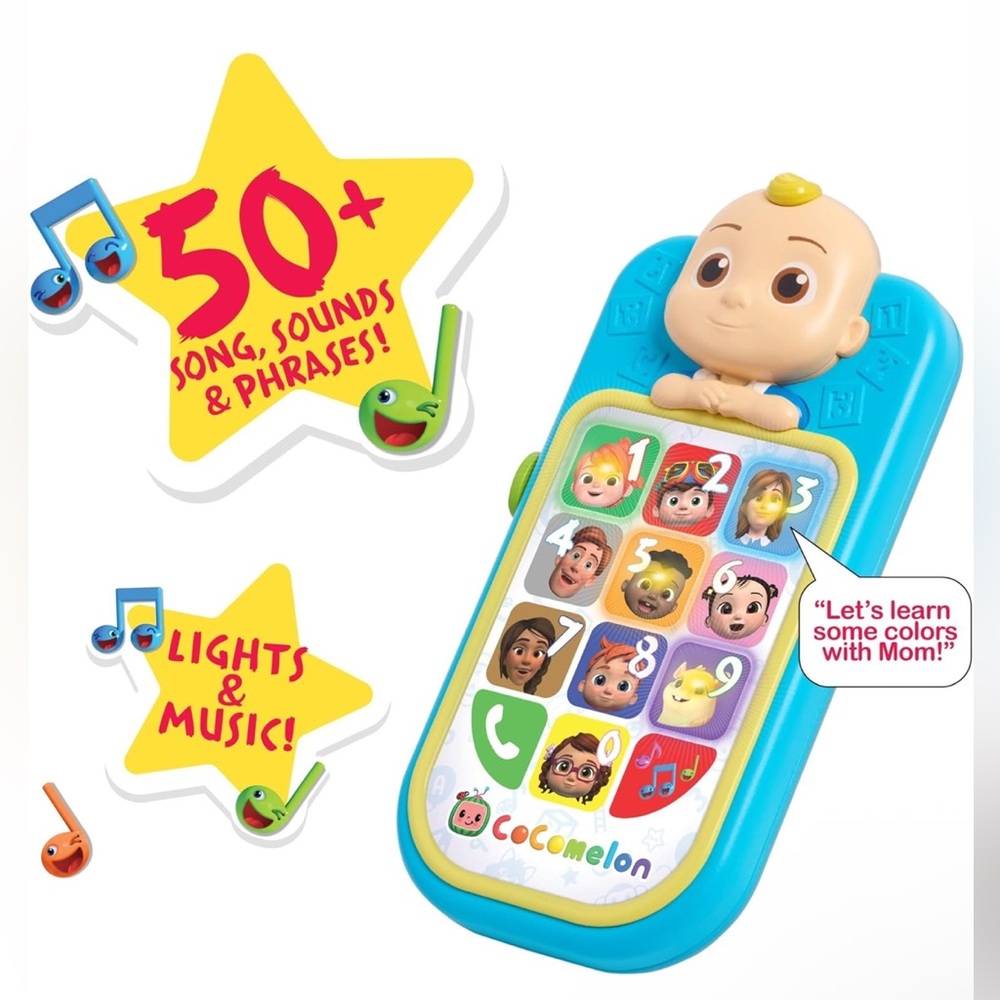 Cocomelon JJ’s First Sound & Light Phone - NEW - Picture 3 of 4